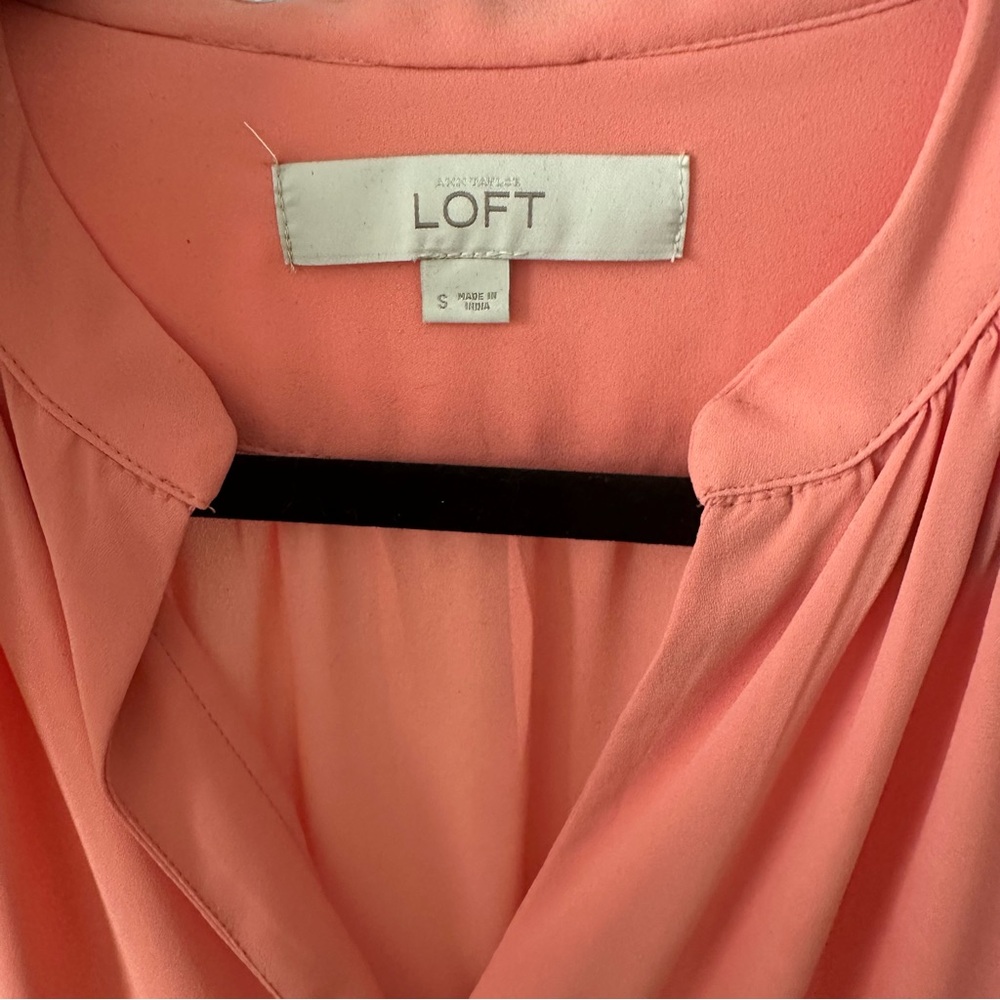 LOFT Women's Coral Long Sleeve Blouse - Picture 4 of 6